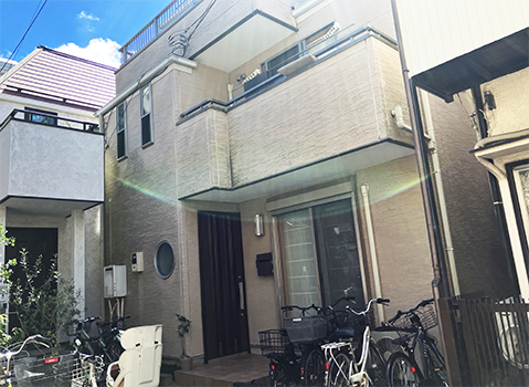 外壁の塗り替えを希望されました。