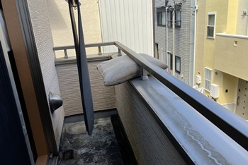 ベランダは防水＋塗り替えを希望されました。