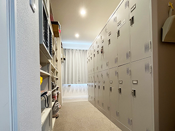 更衣室を新設。収納スペースも極力広くとりました。