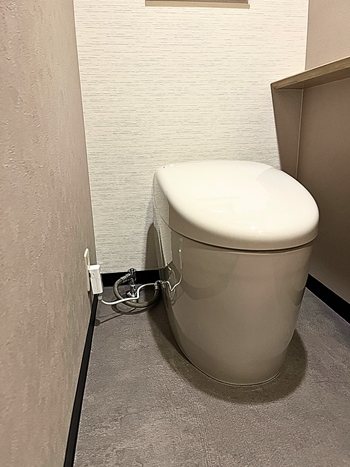 TOTO「ネオレストRS1」はやわらかなフォルムが特長です。