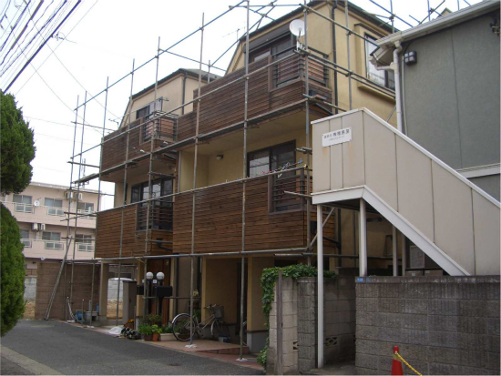 東京都 大田区 M様邸・O様邸 外装リフォーム 施工中