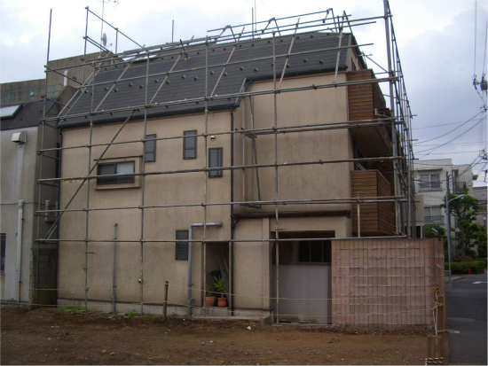東京都 大田区 M様邸・O様邸 外装リフォーム 施工中