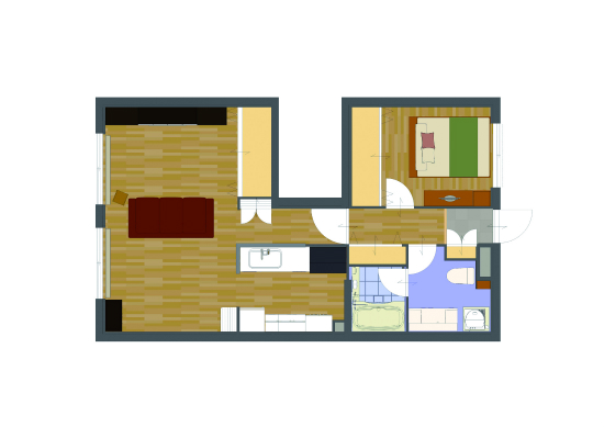 キタセツ　大田区　リノベーション　全面改装　間取り　ビフォア