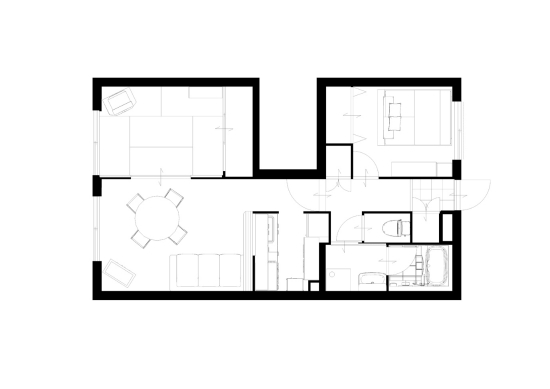 キタセツ　大田区　リノベーション　全面改装　間取り　ビフォア
